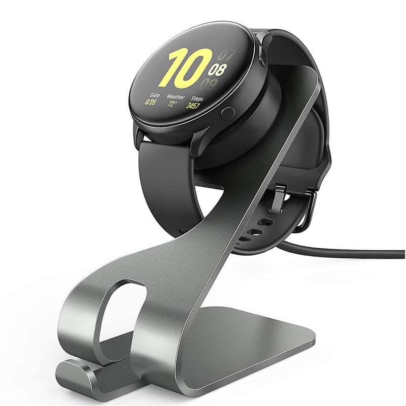 [Australia - AusPower] - TUSITA Charger Stand Compatible with Samsung Galaxy Watch Active 2, Galaxy Watch Active 1, Galaxy Watch 3 - USB Aluminum Charging Dock Cable 5ft 150cm - Smartwatch Accessories 