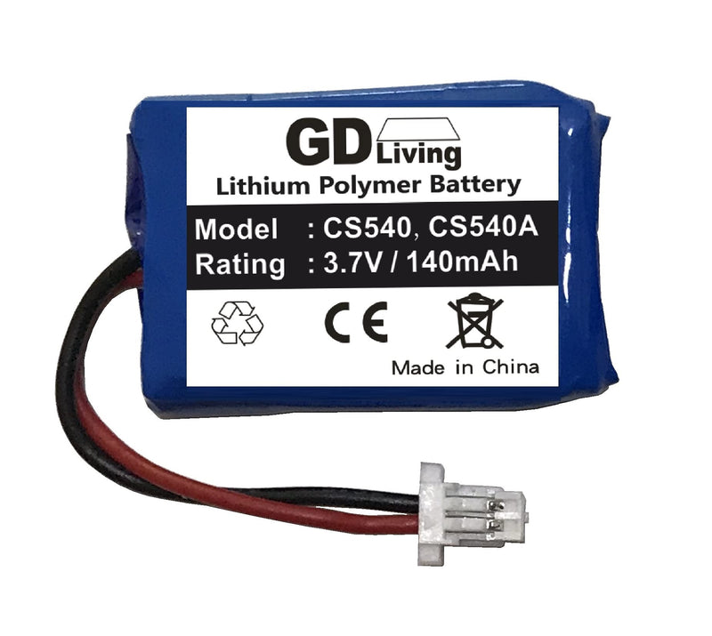 [Australia - AusPower] - ‘GD Living’ Replacement Battery for Plantronics Wireless Headset CS540, CS540A, 86180-01 