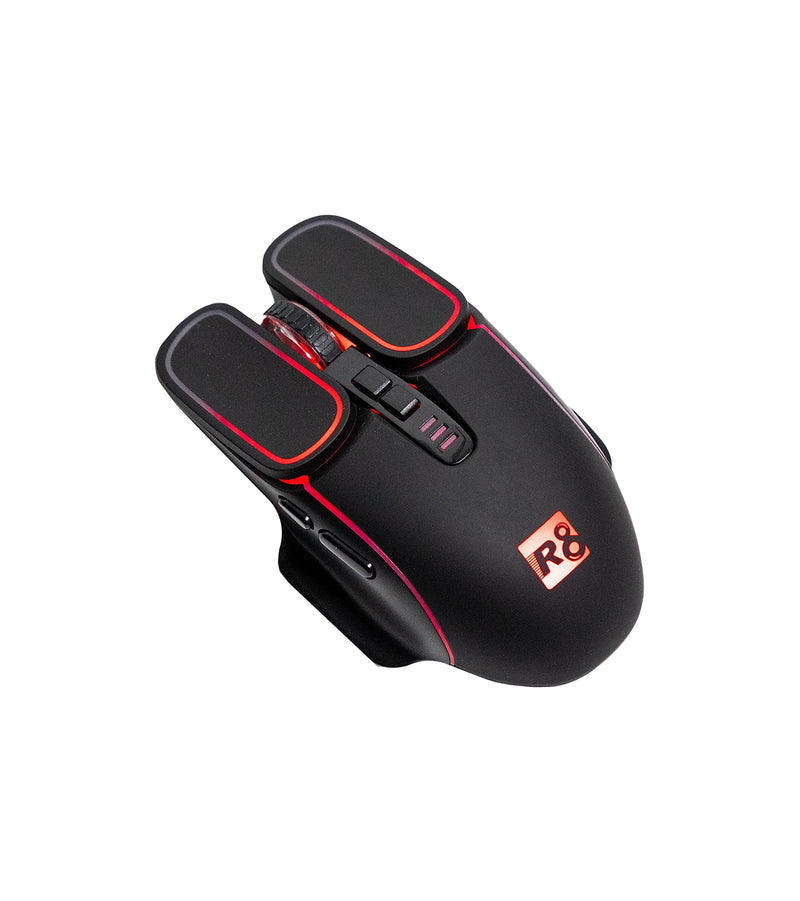 [Australia - AusPower] - Gaming Mouse Wired - Programmable - RGB Lighting - Ergonomic - USB Computer Mice RGB Gamer Desktop Laptop PC Gaming Mouse, for Windows 7/8/10/XP Vista Linux - Black 