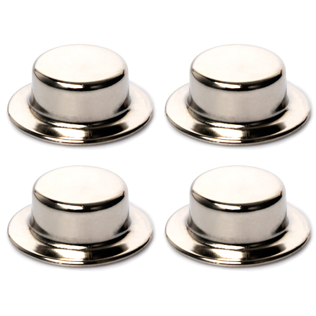 [Australia - AusPower] - (4-Pack) Spring Steel Push On Pushnut Caps with Mechanical Zinc Plating - Permanent Washer Caps Fits 5/8” Axles for Hand Trucks, Rolling Bins, and Lawn Wagons - Perfect Alternative for Cotter Pins 