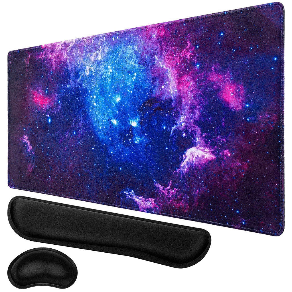 [Australia - AusPower] - Gaming Mouse Pad, Canjoy XXL Large Extended Mouse Pad, Keyboard Wrist Rest and Mouse Wrist Support Pad with Non-Slip Rubber Base for Gaming Office Home 