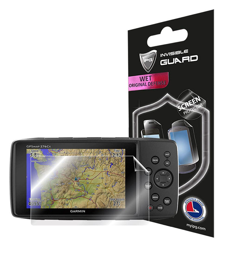 [Australia - AusPower] - IPG For Garmin GPSMAP 276Cx GPS Navigator Screen Protector Invisible Ultra HD Clear Film Anti Scratch Skin Guard - Smooth/Self-Healing/Bubble -Free for 276Cx 