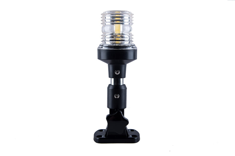 [Australia - AusPower] - Sebnux White LED Fold Down Boat Stern Light Boat Anchor Light for Pontoon and Fishing Boat (6”) 6” 