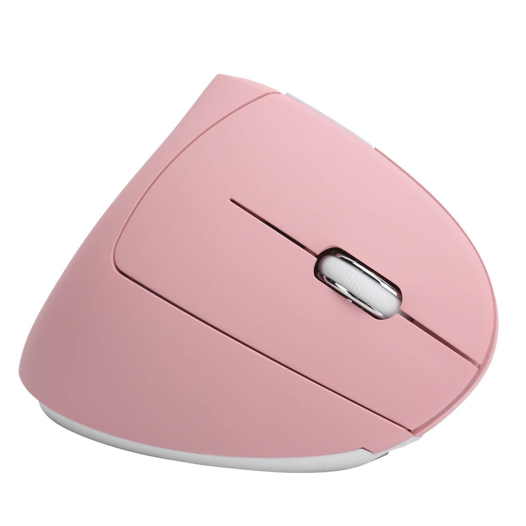 [Australia - AusPower] - Vertical Mouse USB Wireless Office Gaming Rechargeable Computer Accessories H1 2.4G Wireless Ergonomic Mouse for PC and Laptop(Pink) pink 