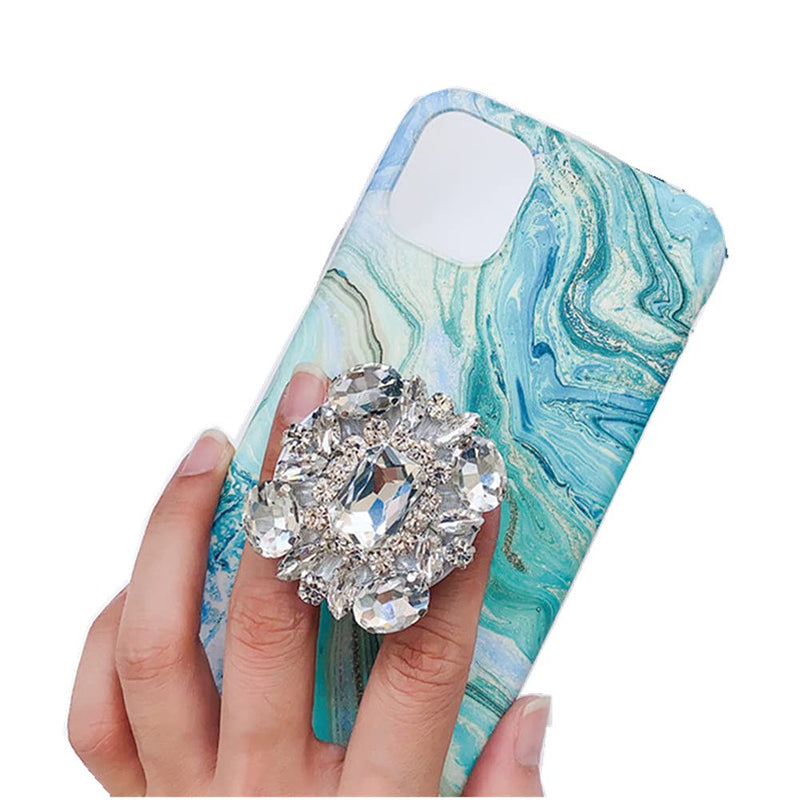[Australia - AusPower] - Bzybel Big Crystal Rhinestones Cell Phone Ring Holder Electronics Ring Holder Stand Finger Ring Kickstand Compatible Various Mobile Phones or Phone case Electronic Accessories 
