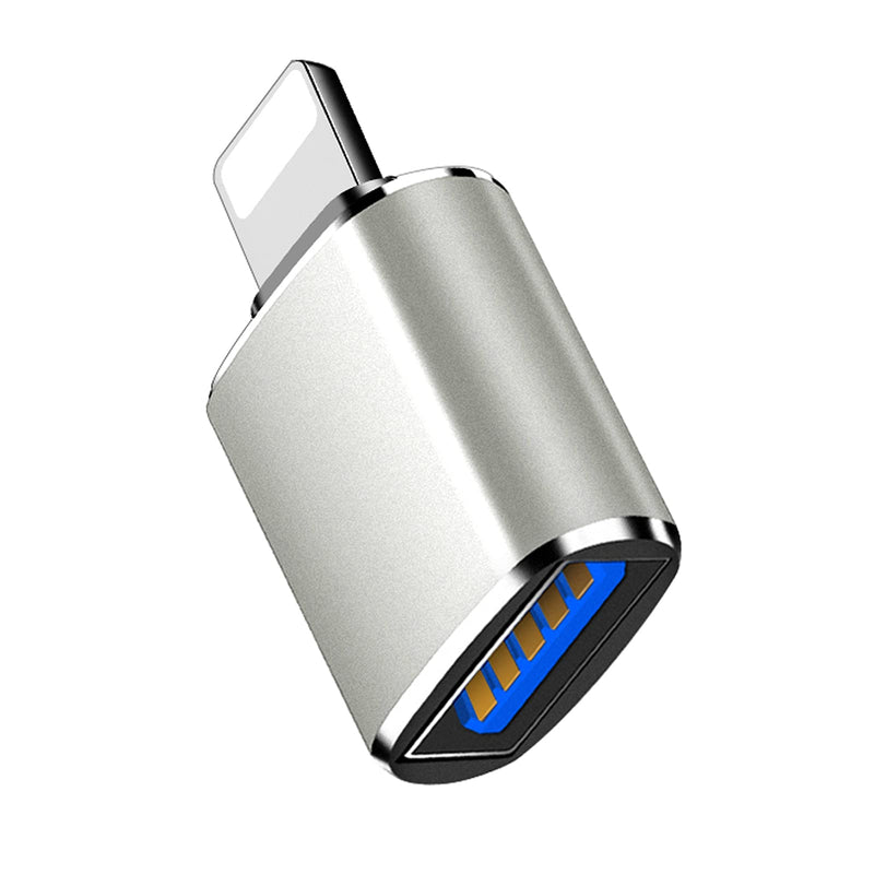 [Australia - AusPower] - Portable Lightning to USB3.0 Adapter, USB OTG Data Sync Converter Compatible with iPhone 11/12/8/6/7/x/ipad iOS 9.2-14，Camera，Card Reader，Keyboard,USB Flash Drive etc 