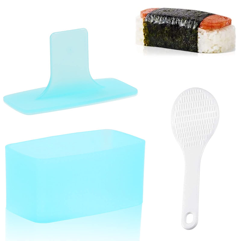 [Australia - AusPower] - Non Stick Musubi Maker Press, Non Toxic Onigiri Sushi Rice Mold, Spams Musubi Luncheon Meat Maker Mold with Small Rice Paddle (1 Pack) 1 