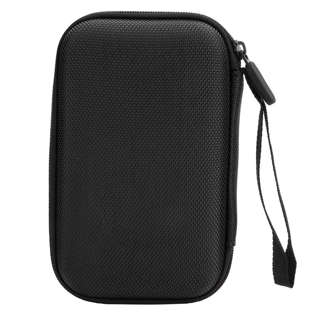 [Australia - AusPower] - Hard Drive Carrying Case,2.5" Hard Disk Pouch Carry Case with Hand Strap Protection USB Headphone Cable Storage Bag,with Internal Mesh Pockets(Black) black 