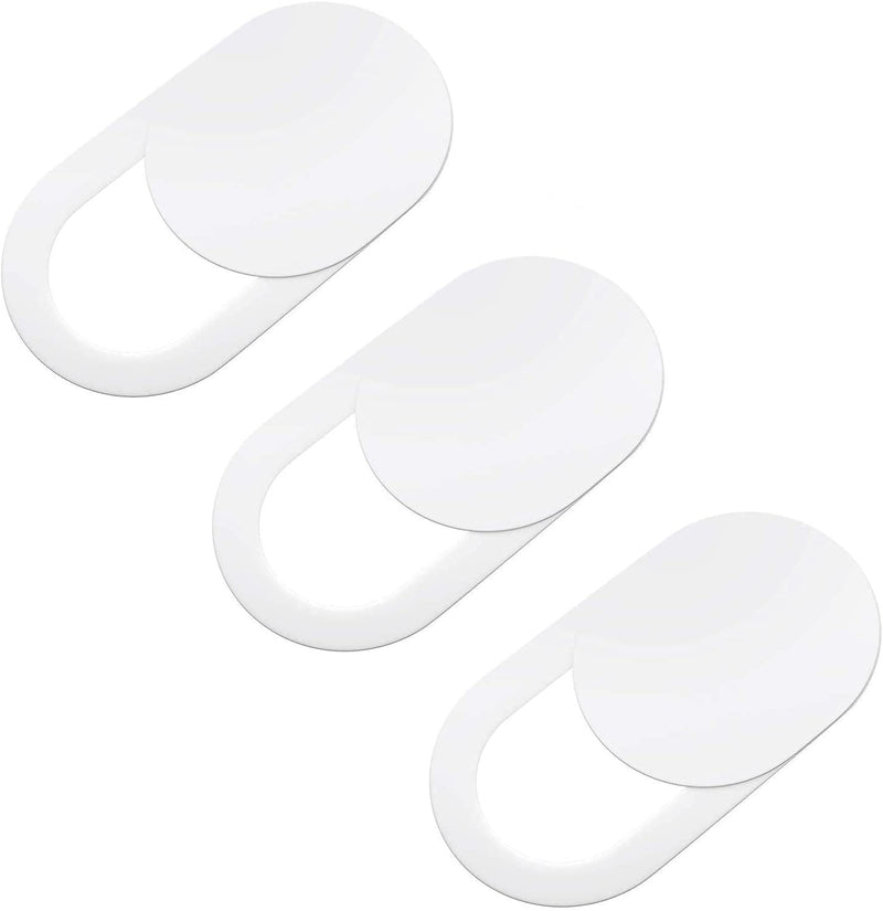 [Australia - AusPower] - LorXi Webcam Slide Cover, 3 Pack Ultra Thin Camera Cover Slide Apply to Laptop, Tablet, Smartphone, Protect Your Privacy (White) White 