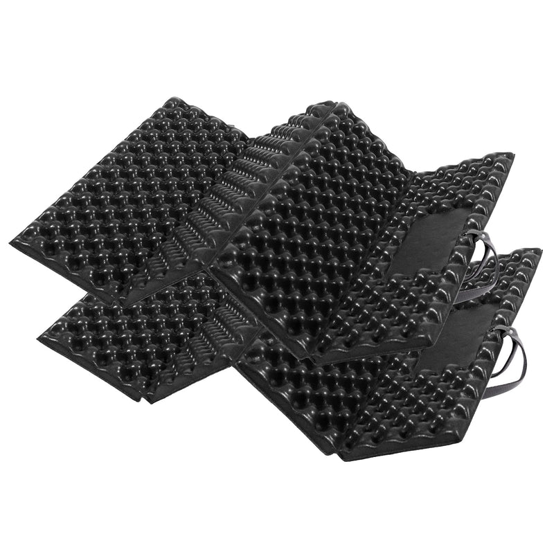 [Australia - AusPower] - REDCAMP Foam Backpacking Sit Pad, 1/2/4PCS Ultralight Hiking Seat Pad for Outdoor Camping Stadium, Black/Grey/Blue Black-2pcs 