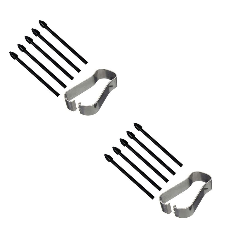 [Australia - AusPower] - 10 PCS Replacement Tips Stylus Pen Nibs Parts for Samsung Galaxy Note10 Note10 Plus Note 20 Note 20 Ultra 5G Tab S6 S6 Lite S7 S7+ Plus (2 Packs Tips Black) 