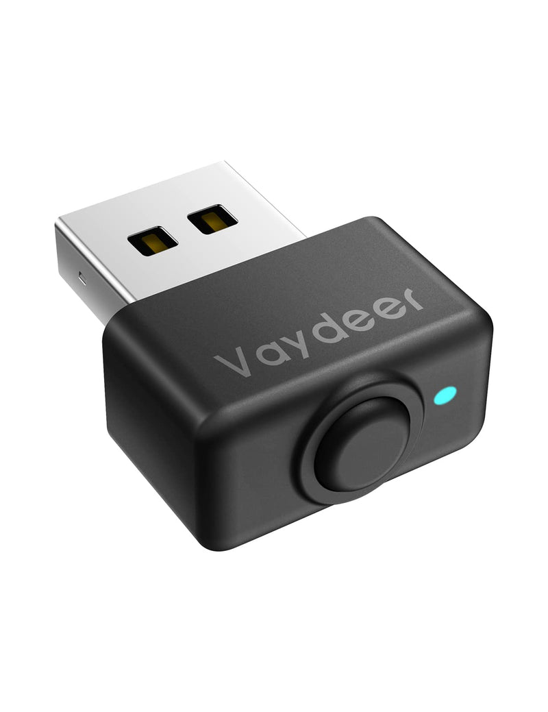 [Australia - AusPower] - VAYDEER Tiny Mouse Jiggler USB Port Mouse Mover Supports Multi-Track, Driver-Free, Plug-and-Play with ON/Off Switch Black Square Mouse Jiggler 