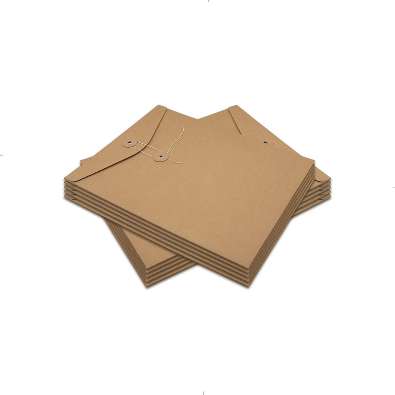 [Australia - AusPower] - Funny live 10 Pcs A5 Kraft String Envelope File Folders Organizer for Projects | Contracts | Bills | Meeting Documents Pockets Office Supplies (Vertical Version A5) Vertical Version A5 