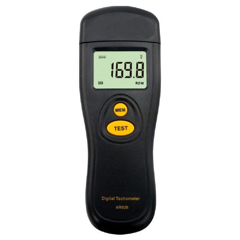 [Australia - AusPower] - Digital Tachometer, Rotational Speed Meter, 2.5~99,999 RPM Range, 50mm~500mm Distance, Tacho RPM Tester, Non-Contact photoelectric Speedometer with LCD Backlight Display 