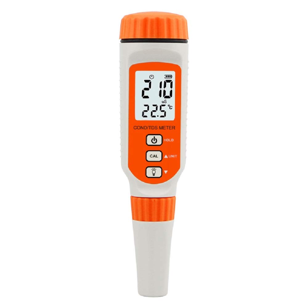 [Australia - AusPower] - Digital Water Quality Meter, 3 in 1 COND/TDS/Temp Meter，0~1999ppm/0~19.99ppt, Pen Type Waterproof Conductivity Meter for Home ATC Drinking Water,Seawater, Spa, Aquarium 