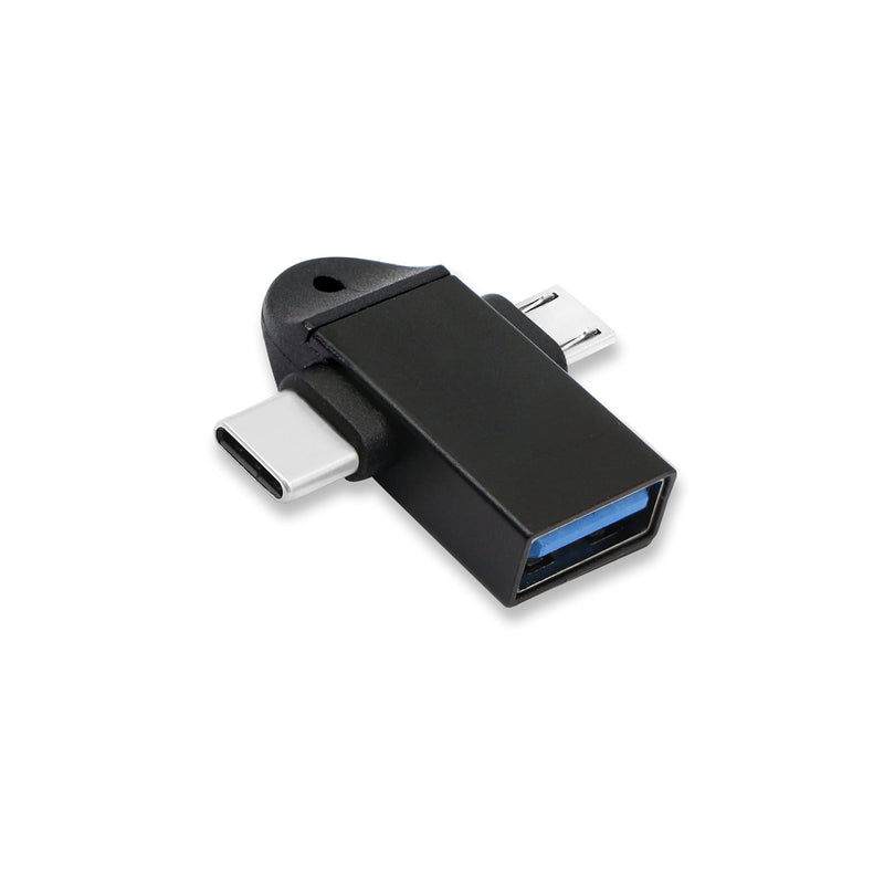 [Australia - AusPower] - PNGKNYOCN 2 in 1 OTG Converter USB 3.0 to Micro USB and Type C Adapter for Mobile Phones or Tablets 