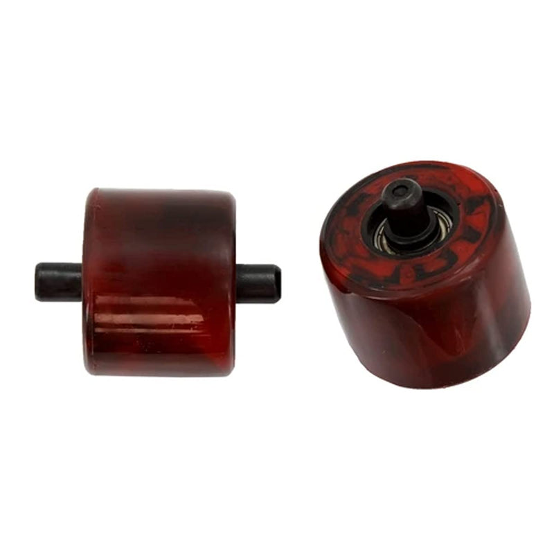 [Australia - AusPower] - Heelys Pair of Replacement Wheels Wheel Kit Black/Red Swirl Small 
