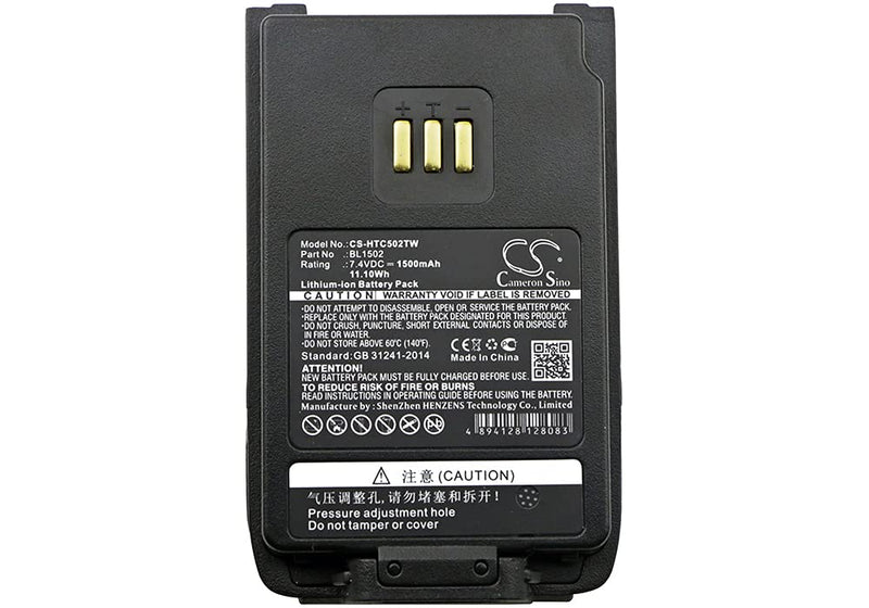 [Australia - AusPower] - cs battery Replacement Battery for Hytera BL2010 BL1504 BL1502 Two Way Radio Battery for HYT UL913 PD562 PD502 PD682G 