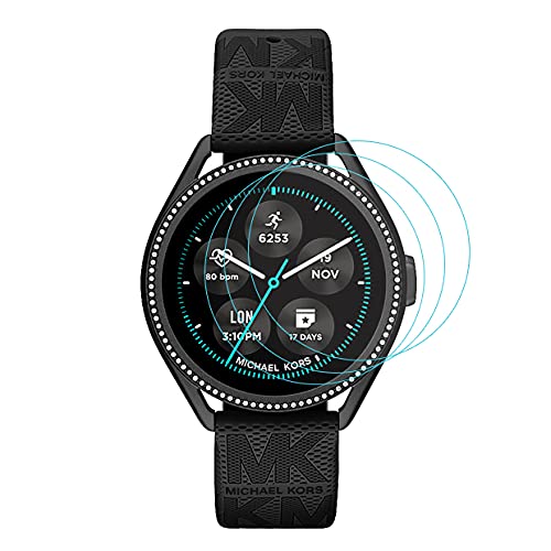 [Australia - AusPower] - Xinhewong 3-Pack for Michael Kors MKGO Gen 5E Smartwatch 43mm Screen Protector Tempered Glass for MKGO Gen 5E Smartwatch [2.5D 9H Hardness][Anti-Scratch] 