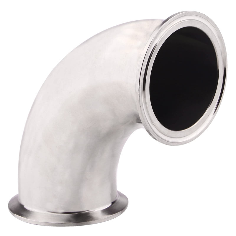 [Australia - AusPower] - DERNORD 2-1/2" Tube OD Elbow 90 Degree Sanitary Pipe Fitting SS304 Tri Clamp 2.5 Inch 