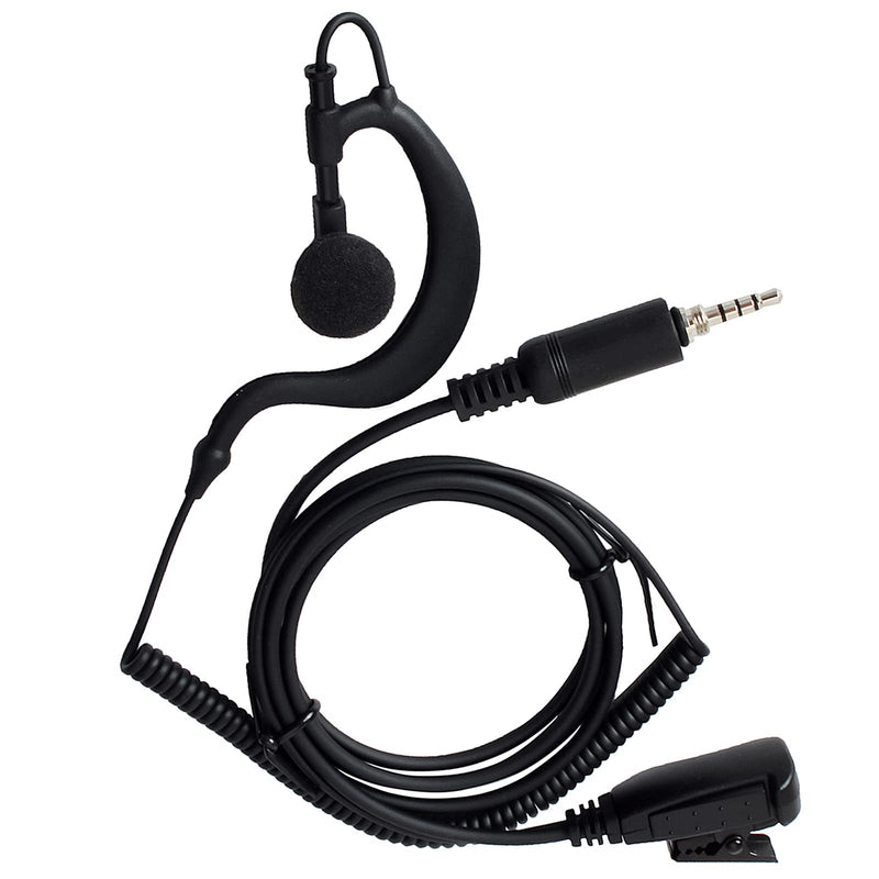 [Australia - AusPower] - HYS G Shape Earpiece Headset with Built-in line mic PTT(Push to Talk) Ear Hook Earpiece(3.5mm S/P 4C Thread) Jack for Yaesu Vertex VX-6R VX-7E VX-127 VX-170 Handheld Radio 