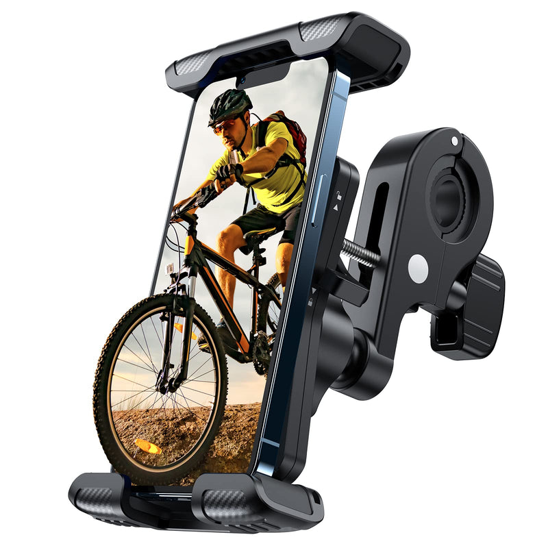 [Australia - AusPower] - UNBREAKcable Bike Phone Mount Holder, Upgraded Interface & One-Hand Operable Side Lock, Universal Motorcycle Handlebar Phone Holder for iPhone 13 Pro Max /12/Galaxy S21 and All 4.7''-7'' Cellphone 