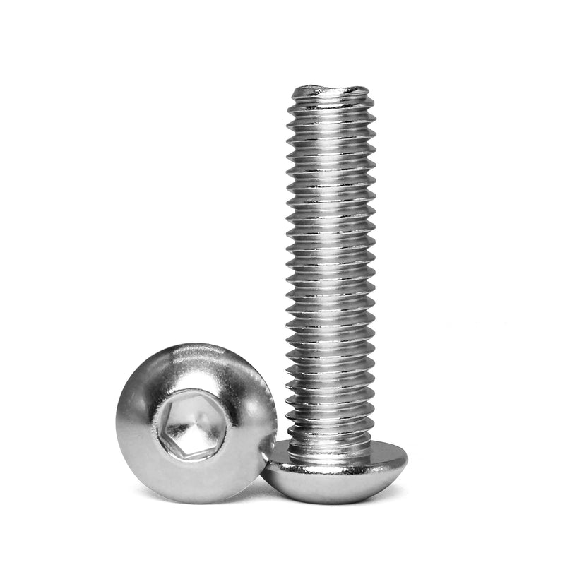[Australia - AusPower] - Cicidorai M5-0.8 x 8mm Button Head Socket Cap Bolts Screws, 304 Stainless Steel 18-8, Allen Socket Drive, Full Machine Threads, Quantity 50 M5 x 8mm(50 PCS) 