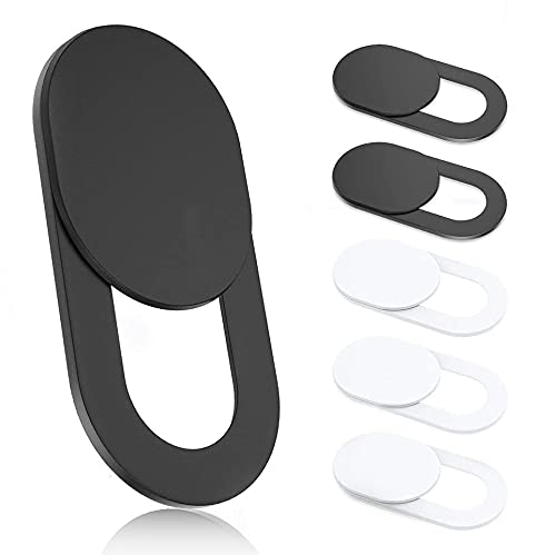 [Australia - AusPower] - yins Webcam Cover Slide,(6 Pack Ultra-Thin Laptop Web Camera Cover,0.022in Thick Web Blocker Protect Your Privacy and Security.Compatible with MacBook,Laptop,PC,iMac,iPad,iPhone etc,3black and 3white 3*black&3*white 