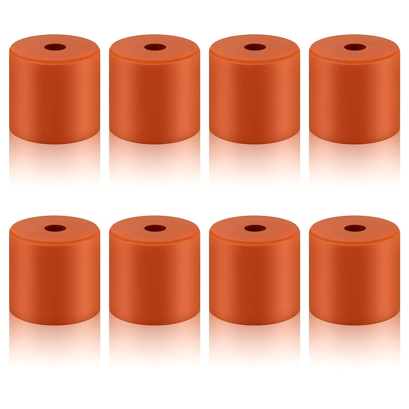[Australia - AusPower] - 8 Pieces 3D Printer Heatbed Parts Silicone Leveling Solid Bed Mount 3D Printer Heatbed Part Stable Hotbed Heat-Resistant Buffer Compatible with CR-10 Ender 3 Bottom Connect (Brown,0.63 Inch) Brown 0.63 Inch 