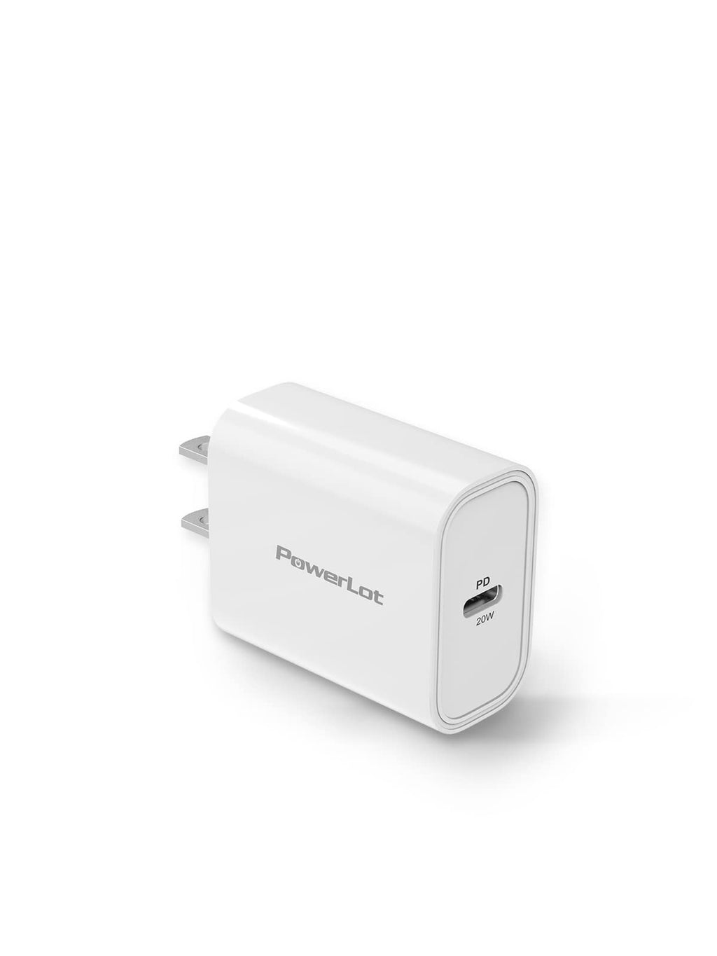 [Australia - AusPower] - USB C Wall Charger, PowerLot PD 3.0 USB C Power Adapter 20W USB C Charger Block Fast Charger for iPhone 13 Pro Max, 13 Pro, 13 Mini, iPhone 12 Pro Max, 12 Pro, 12 Mini, iPad Pro 2021, AirPods White 