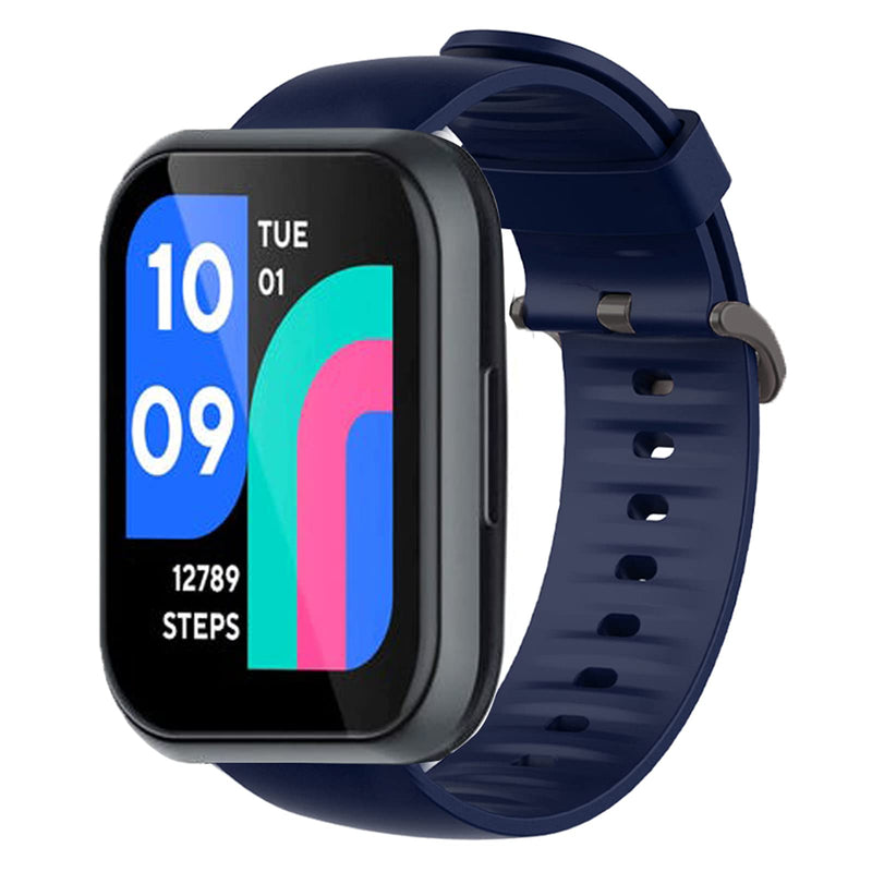 [Australia - AusPower] - Compatible for Wy ze Watch 47mm Band, Lamshaw Silicone Replacement Soft Band Wristbands Straps with Stainless Steel Buckle for Compatible for Wy ze Watch 47mm Smartwatch (Blue) Blue 