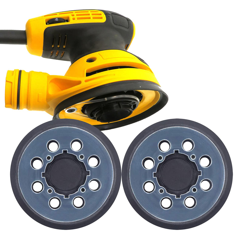 [Australia - AusPower] - 2 Packs for DeWalt DWE64233 & N329079 Orbital Sander Replacement Pad, 5 inch 8 Hole Hook and Loop Sanding Disc Backing Pads, Compatible with DWE6421-B2, DWE6421-B3, DWE6423/6423K, DWE6421/6421K 2 