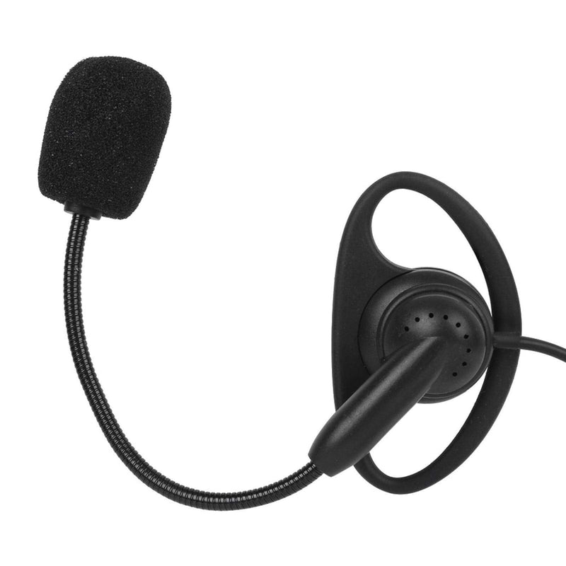 [Australia - AusPower] - Walkie Talkie Over-Head Earpiece, 3.5mm Ear Hook Two-Way Radio Earphone Bluetooth Wired Intercom Headset for V6 V4 Motorcycle 