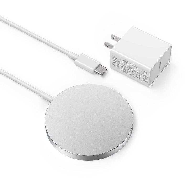 [Australia - AusPower] - APMIEK Magnetic Wireless Charger Compatible with Apple MagSafe Charger, Magnet Wireless Charging Pad with 20W PD Power Adapter for iPhone 12/12 Mini/12 Pro/12 Pro Max/Airpods Pro 