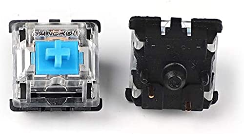 [Australia - AusPower] - Gateron MX Switch 3 pin and 5 pin Transparent Case Black Red Green Brown Blue Clear Switches for Mechanical Keyboard Cherry MX Compatible (10 PCS, Blue 5 pin) 10 PCS 