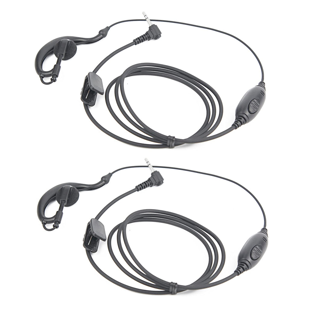 [Australia - AusPower] - 1-Pin 2.5mm G-Type Two-Way Radio Headset with Microphone PTT, Compatible with Motorola Talkabout MH230R MH230TPR MHP61 FV500 MB140R MC220R T4700R (2 Pieces)… 2 Pieces 