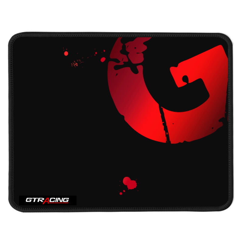 [Australia - AusPower] - GTRACING Mouse Pad with Non-Slip Rubber Base, Premium-Textured Computer Mouse Mat with Stitched Edges, for PC, Laptop, Gaming, Office, Home, Red 