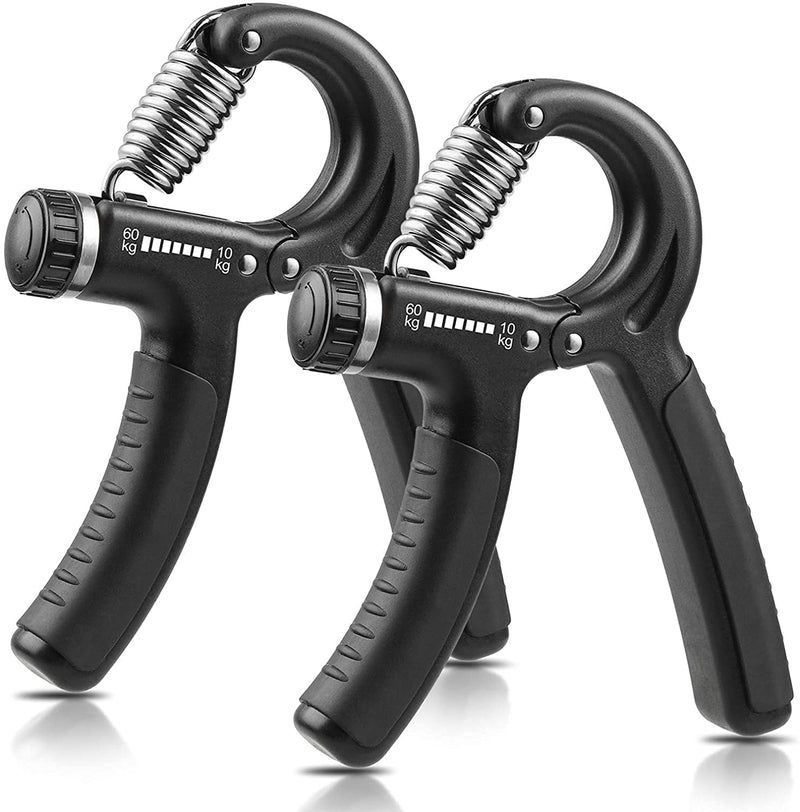 [Australia - AusPower] - NIYIKOW 2 Pack Grip Strength Trainer, Hand Grip Strengthener, Adjustable Resistance 22-132Lbs (10-60kg), Non-Slip Gripper, Perfect for Musicians Athletes and Hand Rehabilitation Exercising 