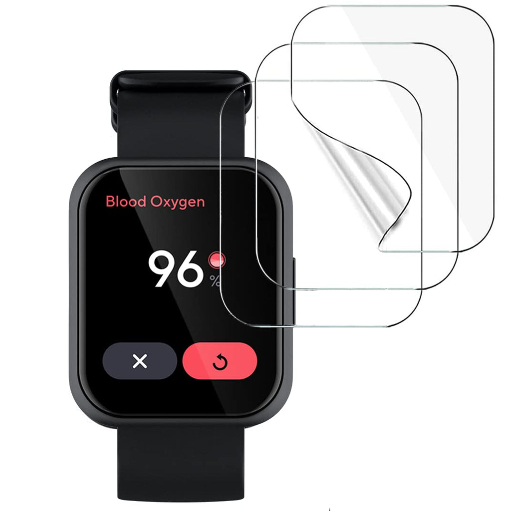 [Australia - AusPower] - Screen Protector for Wyze Watch 47mm, TPU Full Coverage Anti-Bubble HD Clear Film for Wyze Smart Watch 47, Waterproof/Scratch Resistant/Bubble Free (3 pack) 