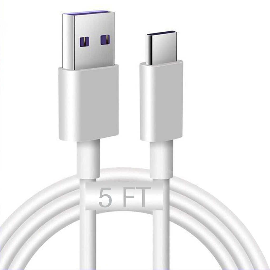 [Australia - AusPower] - Replacement USB C Charger Cable Cord for Samsung Galaxy Z Flip 3 5G, flip 2 Galaxy Z Fold 3 Samsung Galaxy Z Fold 2 Wires for flip Phone USB adapter fast Charger Cable Cord (5ft White) 