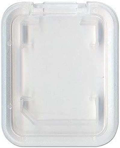 [Australia - AusPower] - E-tech Collection Clear Plastic SDSDHCSDXCSecure Digital Memory Card Case Holder Compatible for SanDiskKingstonTranscendSamsung Memory Card 1 Pack 
