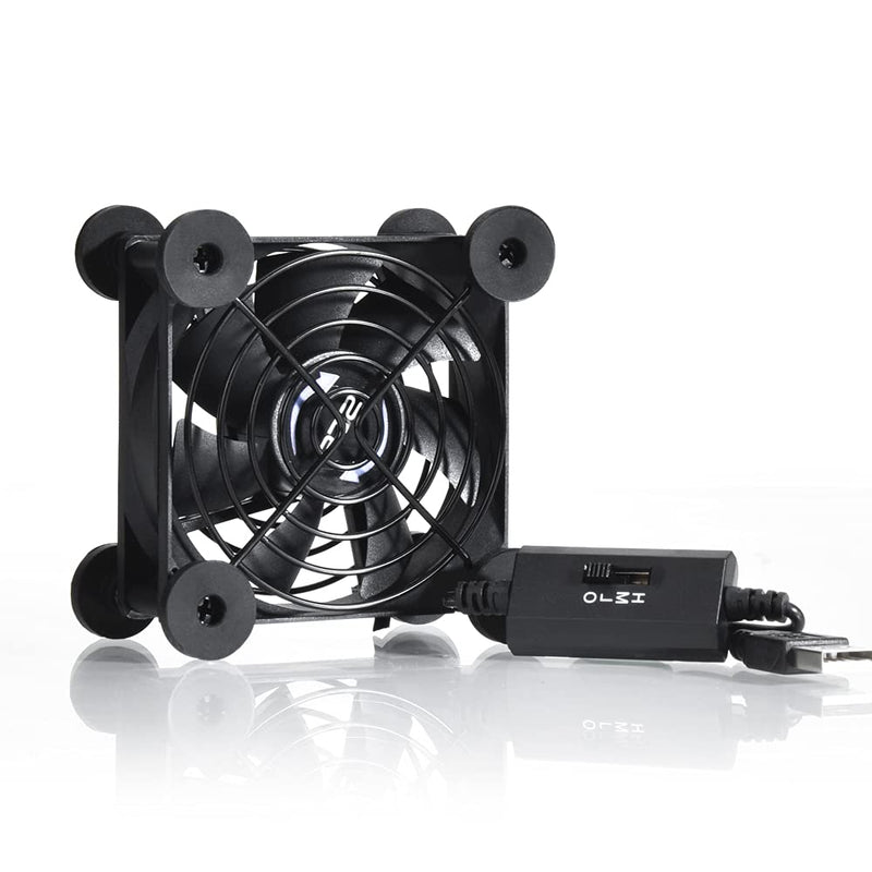 [Australia - AusPower] - SCCCF Quiet 80mm USB Fan, 5V USB Portable Cooling Fan for Flat Panel Xbox DVR Playstation Router TV Receiver Computer Cabinet Cooler 