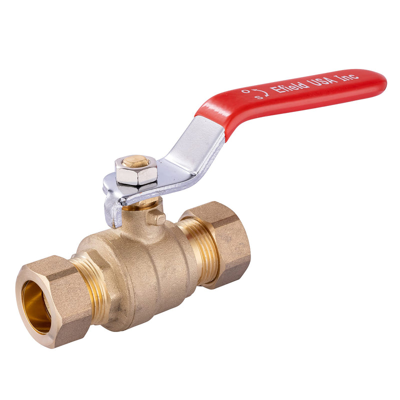 [Australia - AusPower] - Heavy Duty Full Port 1/2 Inch Compression Brass Ball Valve -Lead Free 
