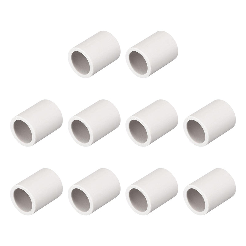 [Australia - AusPower] - uxcell 10pcs 14mm Dia Ceramic Tube Insulated Electronic Wire Bundle Heat Insulation Protection Single Bore 25mmx20mm 
