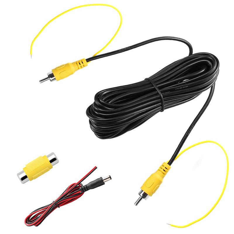 [Australia - AusPower] - Double-Shielded RCA Video Cable for Vehicle Monitor and Reverse Backup Rear View Camera Connection, GreenYi Digital Audio Coaxial Extension Cord Wire for Subwoofer Amplifier(26.2FT / 8M) 26.2FT / 8M 