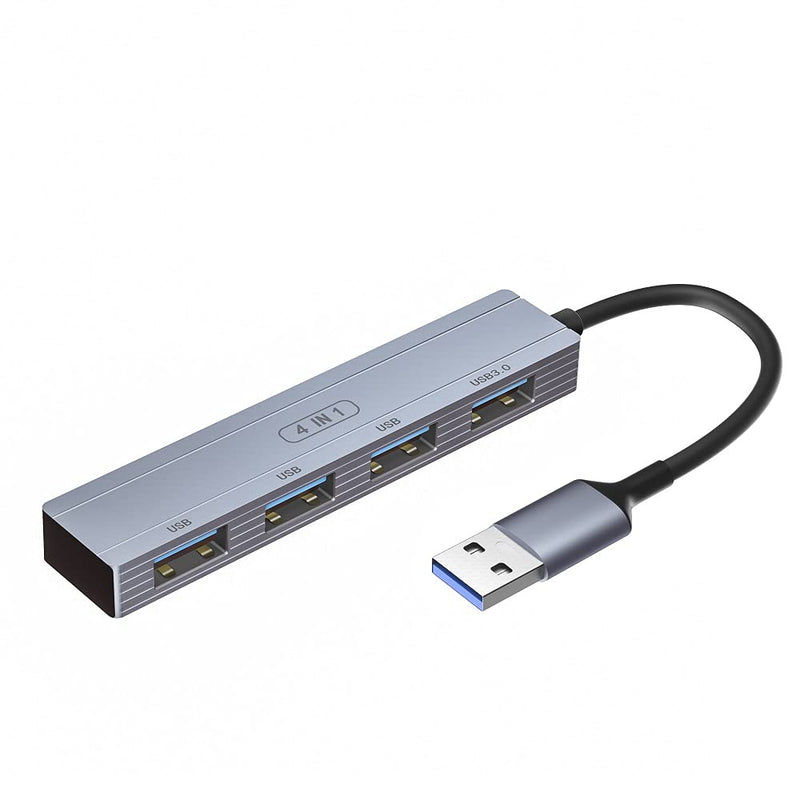 [Australia - AusPower] - HelloLife 4-Port USB Hub 3.0, Ultra-Slim Data USB 2.0 Hub Splitter, More USB Port Expansion for Surface Pro, PC, Windows, Mac Pro, Mac Mini, Flash Drive, Mobile HDD and More 