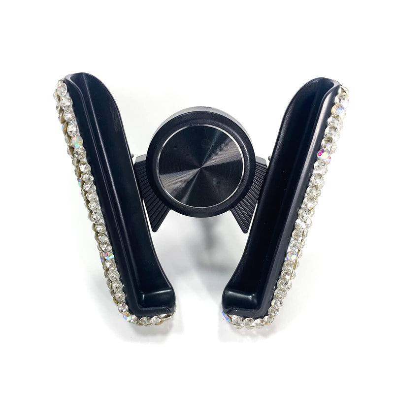 [Australia - AusPower] - FIRSAYTY Phone Holder for car with a Rhinestone Keychain Diamond Cell Phone car Mount Girly Bling Cute Accessories for Women Interior car Phone Stand pop Socket car Mount car Vent Phone Clip【2 pcs】 