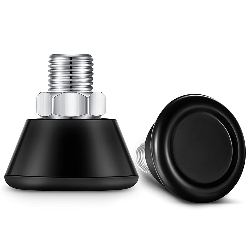 [Australia - AusPower] - 2 Pieces Roller Skate Toe Stoppers Rubber Skate Stoppers Plugs PU Rubber Roller Skates Brake 82A PU Toe Stops Replacement Skate Wheels Accessories for Double-Row Roller Skating Black 