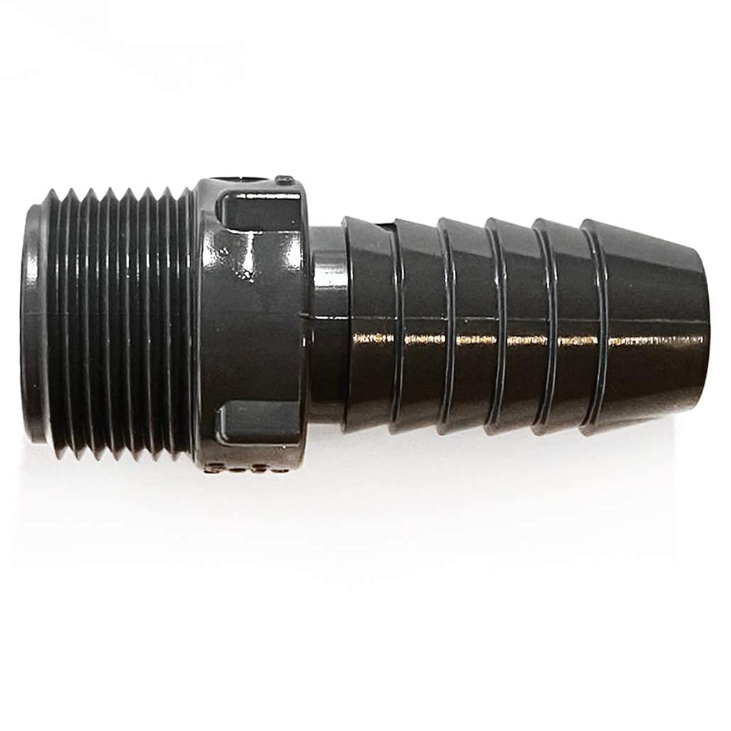 [Australia - AusPower] - Barbed Hose Connector 3/4 inch PVC - SCH 40 3/4 Inch Barbed Insert x 3/4 Inch MNPT Male Pipe Thread PVC Adapter Fitting - PVC 