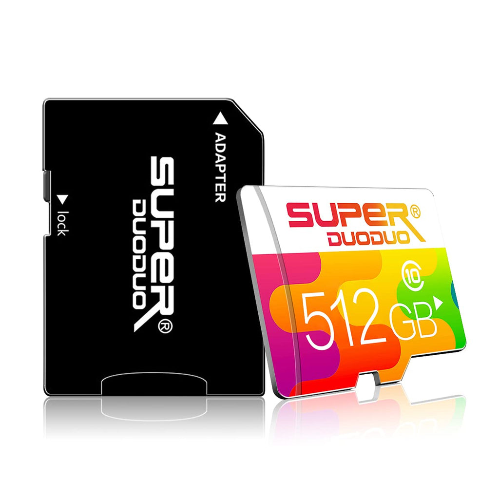 [Australia - AusPower] - 512GB Memory Card Class 10 Micro sd Card TF Card Compatible Computer Camera and Smartphone,TF Memory Card with a Card Adapter(512GB) 
